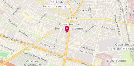 Plan de Fitnessboutique, 108 avenue du Général Leclerc, 75014 Paris