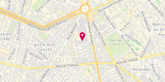 Plan de Go Sport, 30 avenue d'Italie, 75013 Paris