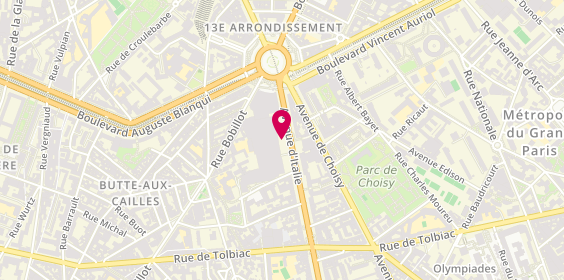 Plan de Foot Locker, 30 Avenue Italie, 75013 Paris