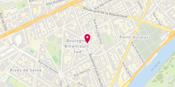 Plan de Passion Running - Boulogne Billancourt, 233 Boulevard Jean Jaurès, 92100 Boulogne-Billancourt