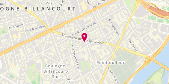 Plan de Pro Fitness, 32 Rue Barthelemy Danjou, 92100 Boulogne-Billancourt