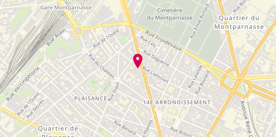 Plan de ECOX Montparnasse | Magasin de Vélo Électrique, 136 avenue du Maine, 75014 Paris
