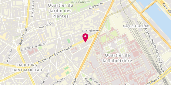 Plan de Esprit Vélo, 11 Boulevard Saint-Marcel, 75013 Paris