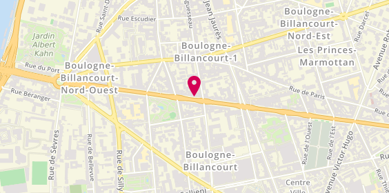 Plan de Wheelshop, 102 Route de la Reine, 92100 Boulogne-Billancourt