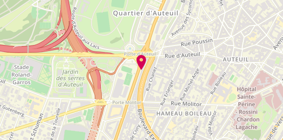 Plan de Boulevard du Golf, 129 Boulevard Exelmans, 75016 Paris