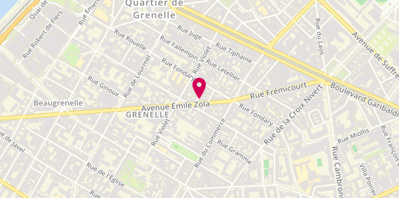 Plan de Cyclable Paris 15, 135 avenue Emile Zola, 75015 Paris