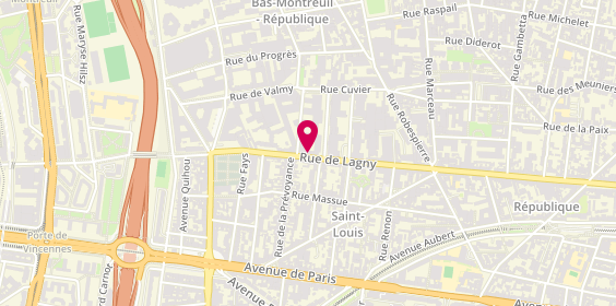 Plan de Repar' Home Cycles & Co, 96 Rue de Lagny, 93100 Montreuil