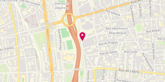 Plan de Decathlon, 79 Rue de la République 67 Bis, 93100 Montreuil