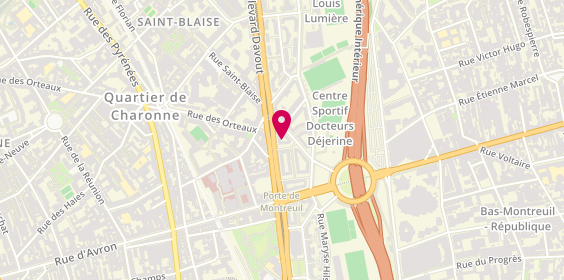 Plan de Ecox, 84 Boulevard Davout, 75020 Paris