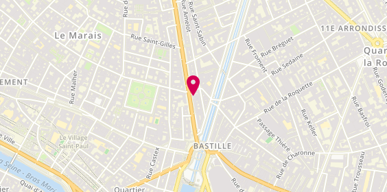 Plan de De Long en Large, 26 Boulevard Beaumarchais, 75011 Paris