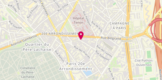 Plan de ATOMIK Paris, 16 Rue de la Cr des Noues, 75020 Paris