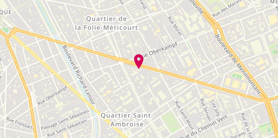 Plan de Obut, 60 avenue de la République, 75011 Paris