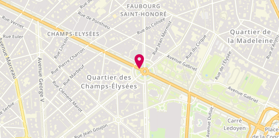Plan de Adidas, 22 avenue des Champs-Élysées, 75008 Paris