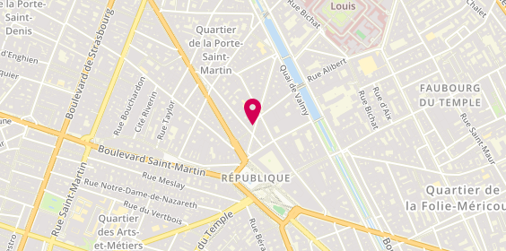 Plan de Boxing Shop, 7 Rue Beaurepaire, 75010 Paris