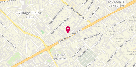Plan de Cyclable, 5 avenue Gabriel Péri, 92500 Rueil-Malmaison