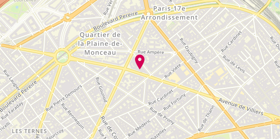 Plan de Cyclable, 76 avenue de Villiers, 75017 Paris