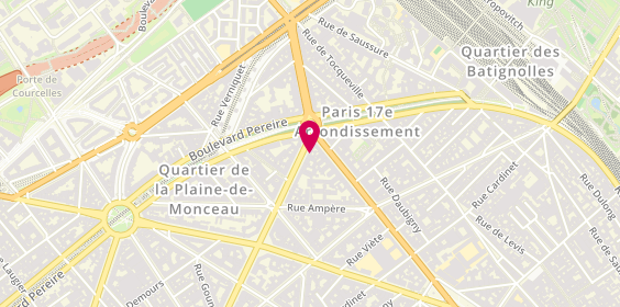 Plan de Holland Bikes, 154 avenue de Wagram, 75017 Paris