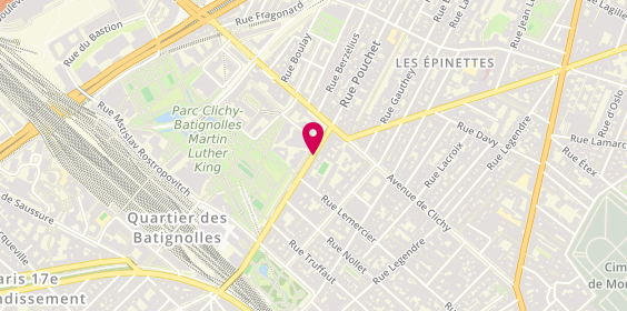 Plan de Decathlon City, 147 Bis Rue Cardinet, Zone Aménagement Clichy, 75017 Paris