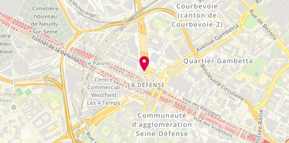 Plan de Courir France, Centre Commercial Les 4 Temps 2 le Parvis de la Défense, 92800 Puteaux