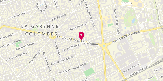 Plan de XS Motos, 18 Boulevard de la République, 92250 La Garenne-Colombes