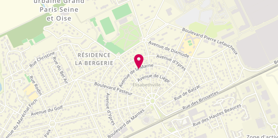 Plan de Nike Retail France, Centre Commercial Village des Marques A13 Route Départementale Zone Artisanale Trait d'Union, 78410 Aubergenville