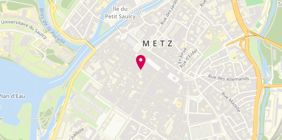 Plan de Mégasport, 2 Rue des Clercs, 57000 Metz