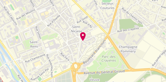 Plan de Running 3, 2 Rue Saint-Jean Césarée, 51100 Reims