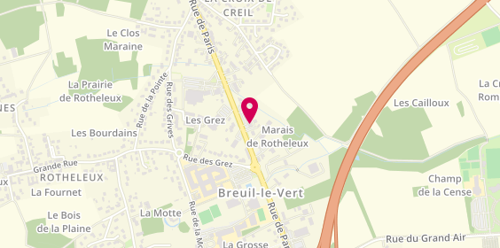 Plan de Au Vélo, 427 Route de Paris, 60600 Breuil-le-Vert