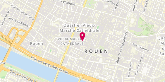 Plan de Courir, 56-58 Rue du Gros Horloge, 76000 Rouen