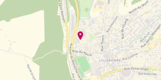 Plan de Equipsport, Rue Auguste Desgenétais
Espace Batic, 76170 Lillebonne