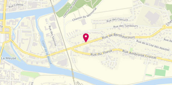 Plan de L'Atelier des 2 Roues, 19 Rue Berthaucourt, 08000 Charleville-Mézières